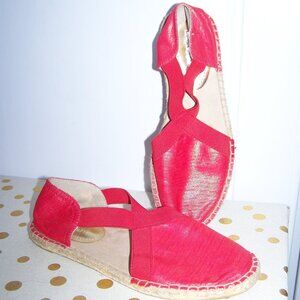 Kenneth Cole Reaction Metallic Espadrilles Sandals Sz 7